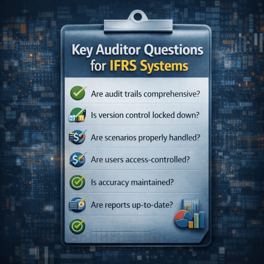 Auditor checklist for evaluating controls accuracy and governance in an ifrs compliance software solution
